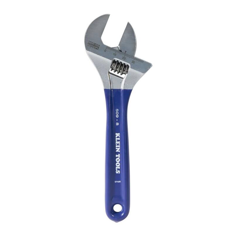 Llave ajustable de mandíbula extra ancha de 1-1/2 pulg. - D509-8 de Klein Tools