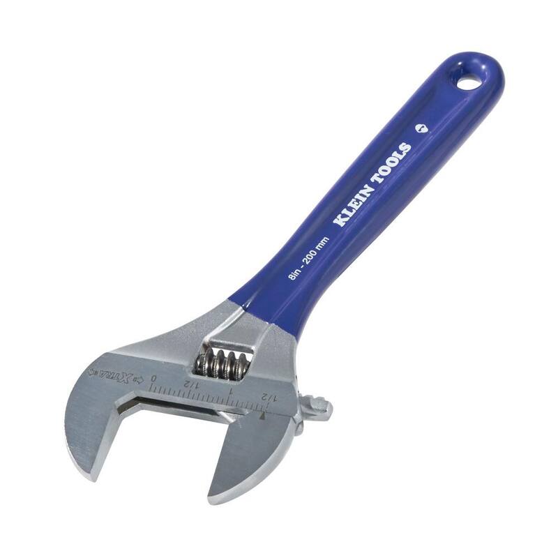 Llave ajustable de mandíbula extra ancha de 1-1/2 pulg. - D509-8 de Klein Tools