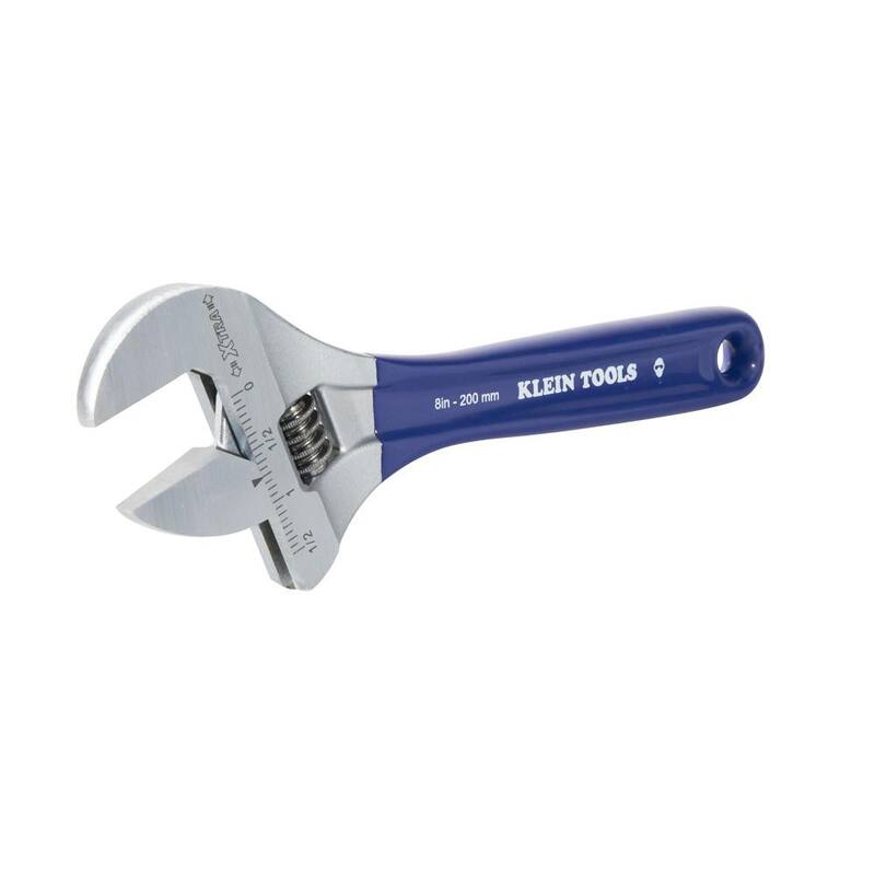 Llave ajustable de mandíbula extra ancha de 1-1/2 pulg. - D509-8 de Klein Tools