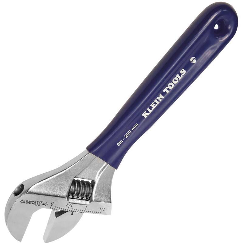 Llave ajustable de mandíbula extra ancha de 1-1/2 pulg. - D509-8 de Klein Tools