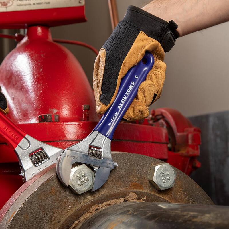 Llave ajustable de mandíbula extra ancha de 1-1/2 pulg. - D509-8 de Klein Tools