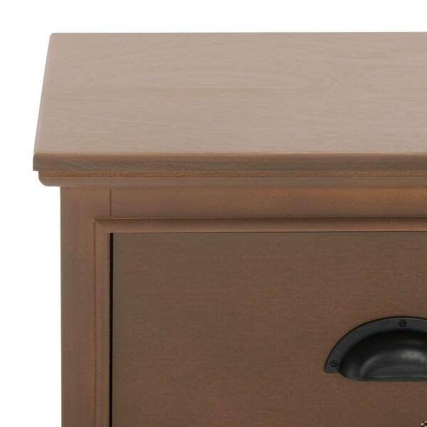 Safavieh Griffin 3 Drawer Side Table- Washed Natural Pine - 26.75 x 13.75 x 17.75 in. - AMH5717B