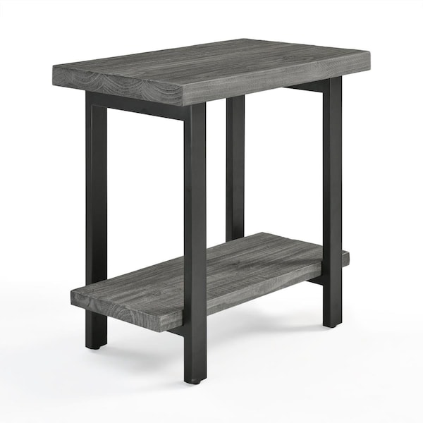 Kd Cama De Bebe Pomona Metal & Wood End Table Slate Gray - KD3240083