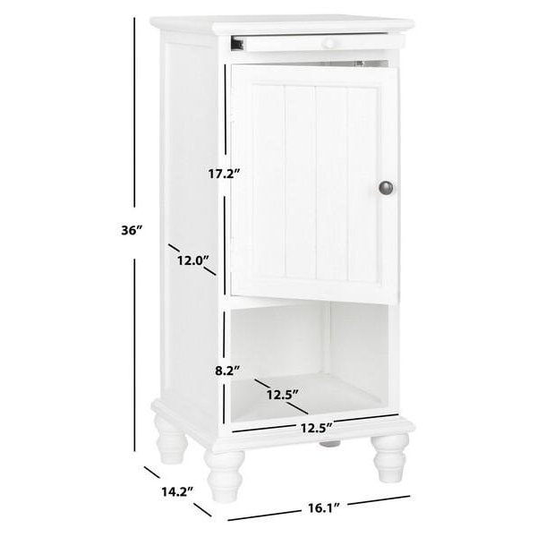 Safavieh Jezabel End Table- White - 36 x 14.2 x 16.1 in. - AMH6633C