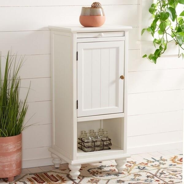 Safavieh Jezabel End Table- White - 36 x 14.2 x 16.1 in. - AMH6633C