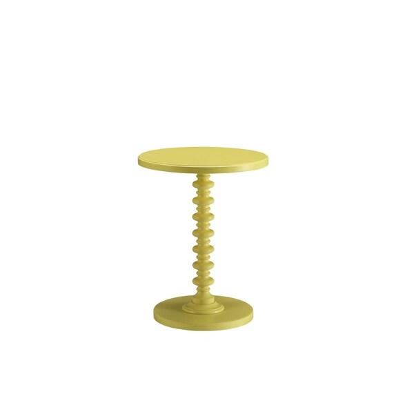 Homeroots 22 x 17 x 17 in. Acton Side Table Yellow - 286297