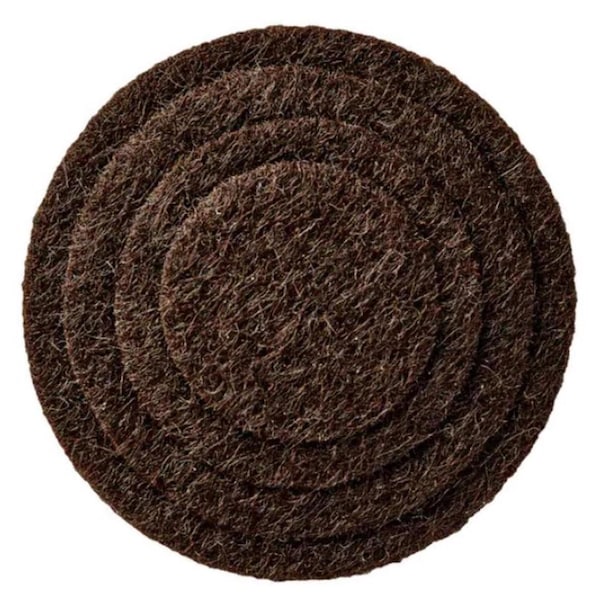 Scotch 3M Scotch Felt Self Adhesive Protective Pad Brown Round 1.5 in. W 20 pk - SP882-NA