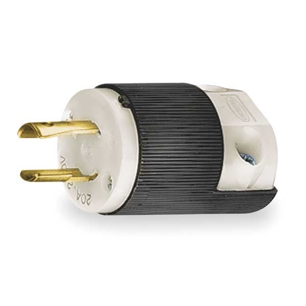 Enchufe Twist-Lock de 20A 2P 2W 250VAC L2-20P BK/WT - HBL7102C