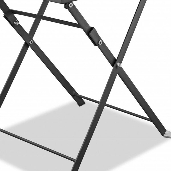 Homeroots Powder Aluminum Side Table16 x 16 x 18 in. - 372275