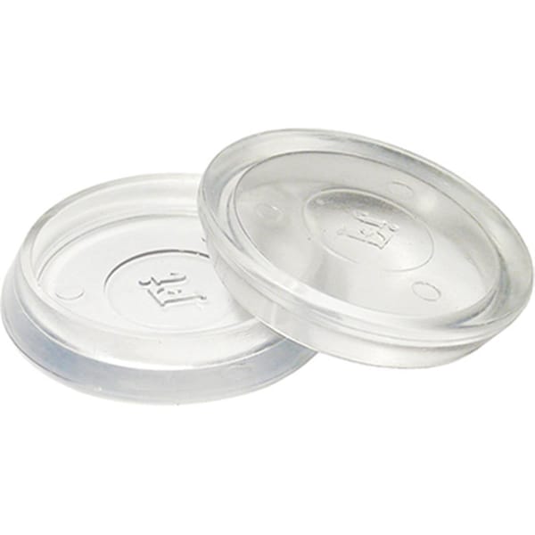 Convenience Concepts 1.87 in. TruGuard Plastic Round Smooth Base Cup, Clear, 4PK - HI3238185