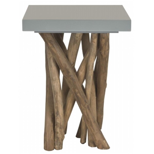 Safavieh Hatrwick Side Table, Grey - 20 x 15 x 15 in. - FOX1019B