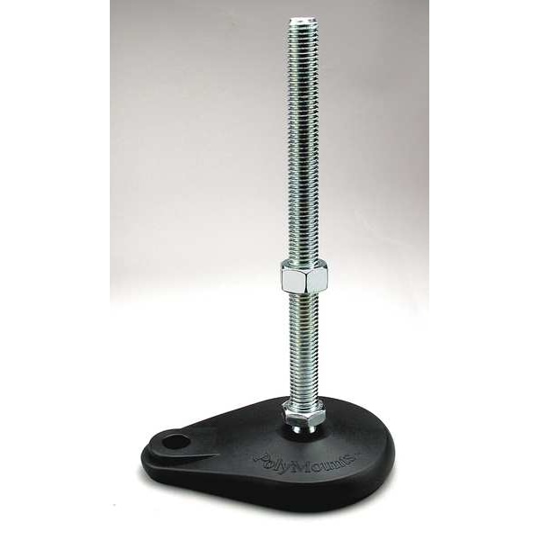 S & W Manufacturing Leveling Mount, Swivel Stud, 1-8, 4 in Base - TNYLE48-EL