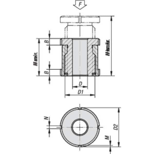 Kipp Leveling Set, Standard, D=11 Carbon Steel, D2= 32 - K0692.02010