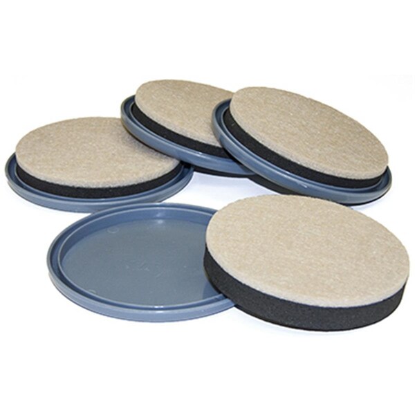 Convenience Concepts 4.5 - 5 in. TruGuard Round, 2-In-1 Convertible Glides, 8PK - HI2668241