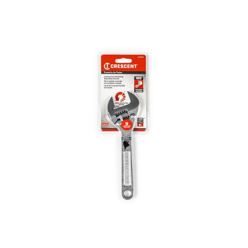 Llave ajustable de cabeza flexible de 8 pulgadas con mandíbula de trinquete - ACFR8VS