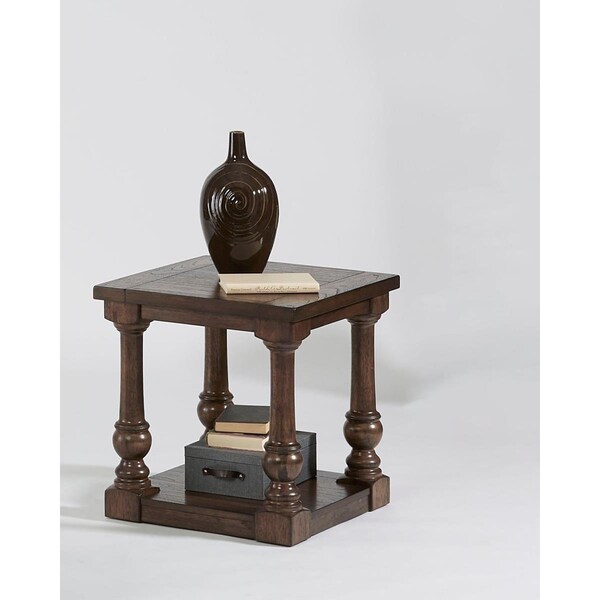 Progressive Furniture Living Room Square End Table, Cognac - T569-04