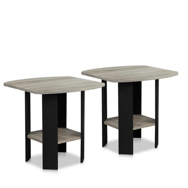 Highkey Simple Design End Table; Yellow - 19.6 x 20 x 20 in. - Set of 2 - LR25359