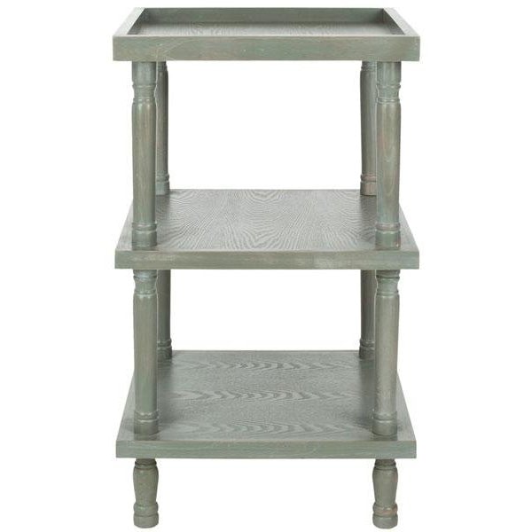 Safavieh Esmeralda Side Table- French Grey - 32.25 x 18.25 x 18.25 in. - AMH6602B