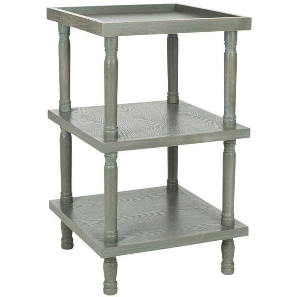 Safavieh Esmeralda Side Table- French Grey - 32.25 x 18.25 x 18.25 in. - AMH6602B