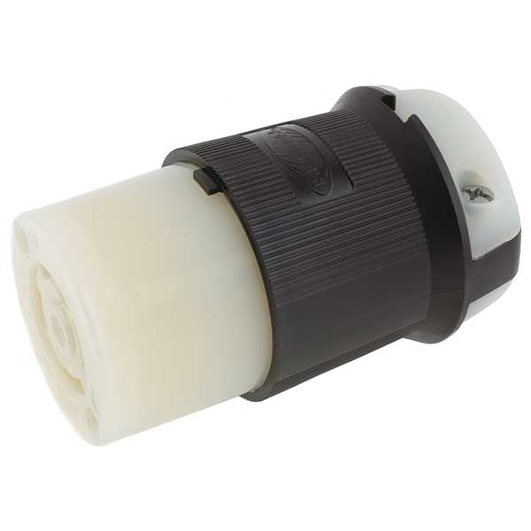 Conector de bloqueo Hubbell, 30 A, 480V AC, 3 polos, 3 fases, 4 cables, L16-30R, 16 AWG a 8 AWG, terminales de tornillo - HBL2733