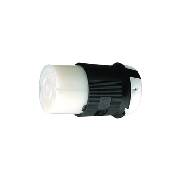 Conector Twist-Lock de 20A Hubbell 3P 4W 250VAC L15-20R BK/WT - HBL2423