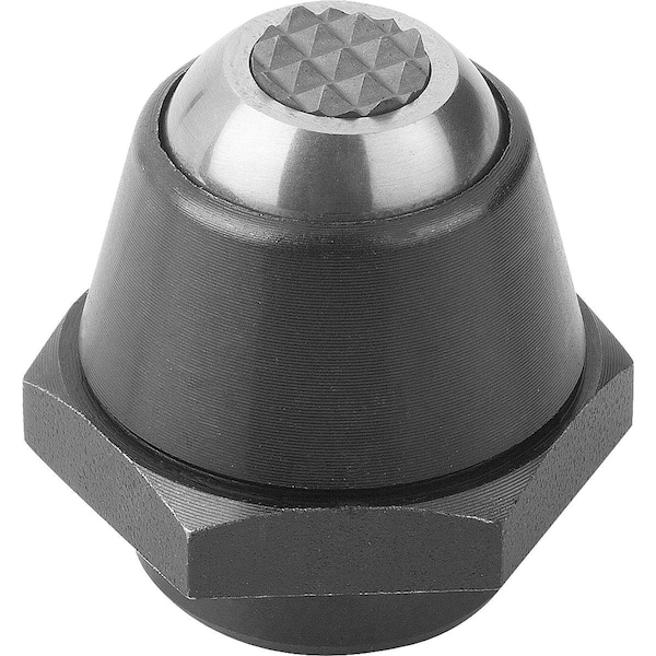 Kipp Self-Aligning Pads Swivel Angle 20° D1=18, Form:M Steel, Carbide Insert - K0283.9101