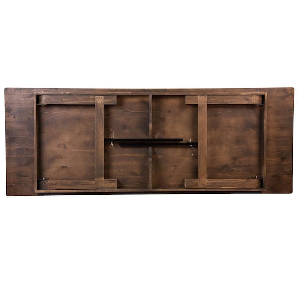 Flash Furniture Rectangle Antique Farm Table, 40" W, 108" L, 30" H, Wood, Wood Grain - XA-FARM-16-GG