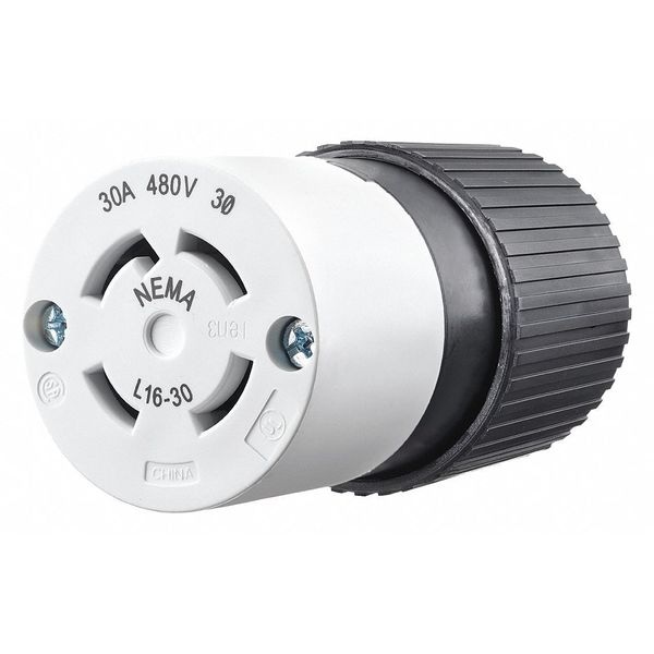 Zoro Select LKG CONN 30A 3PH 480V L16-30R B/W - 71630NC - Conector LKG Zoro Select de 30A 3PH 480V L16-30R B/W - 71630NC