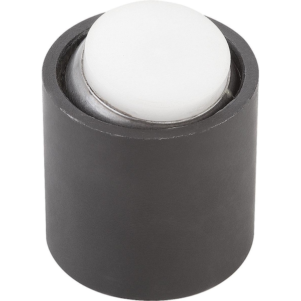 Kipp Self-Aligning Pads With O-Ring D1=24, Form:K Carbon Steel, Interchangable Insert, Comp:Polyacetal - K0285.724X028