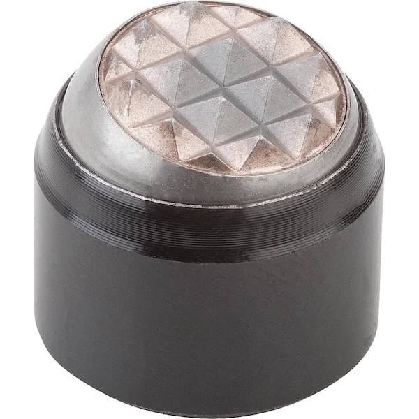 Kipp Self-Aligning Pads M05 D1=28, Form:K Carbon Steel, Comp:Ball-Bearing Steel - K0282.805