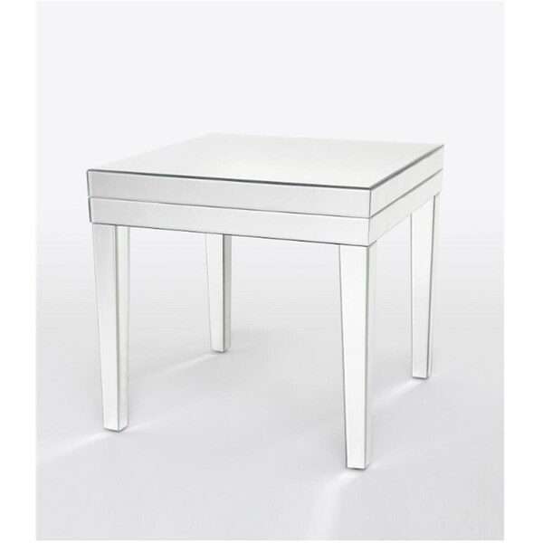 Latestluxury 21 x 22 x 22 in. Beveled Mirror End Table - LA1640547