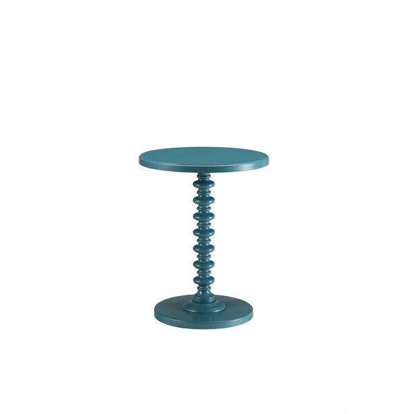 Homeroots 22 x 17 x 17 in. Acton Side Table Teal - 286295