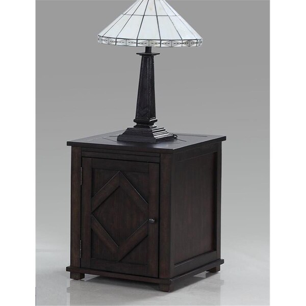 Procomfort Foxcroft Chairside Cabinet, Dark Pine - 24 x 18 x 18 in. - PR872831