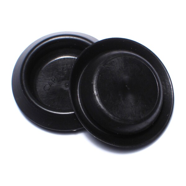 Midwest Fastener 1-1/8" Black Plastic Round Head Sheet Metal Plugs 4PK - 75926