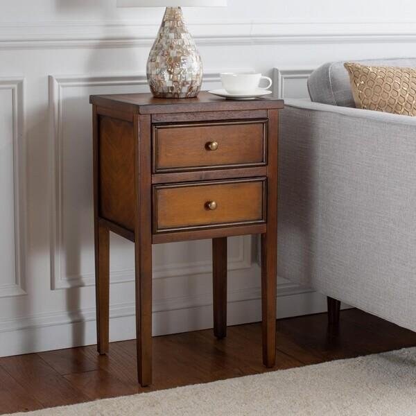 Safavieh Toby End Table- Filbert Brown - 29.7 x 14.2 x 16.9 in. - AMH6625F