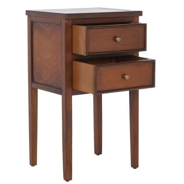 Safavieh Toby End Table- Filbert Brown - 29.7 x 14.2 x 16.9 in. - AMH6625F