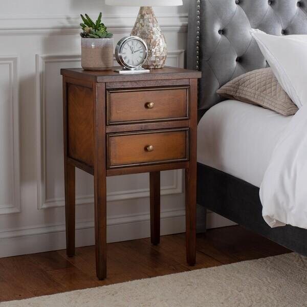Safavieh Toby End Table- Filbert Brown - 29.7 x 14.2 x 16.9 in. - AMH6625F