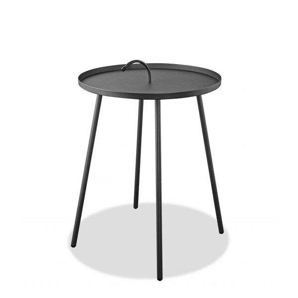 Gfancy Fixtures 20 x 20 x 25 in. Gray Side Table - GF3099699