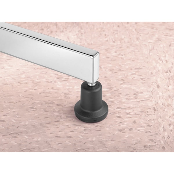 Master Caster Bell Glides, 2-3/16" Base, B Stem, 7/16"x7/8", 5/ST, Black 5PK - MAS70175