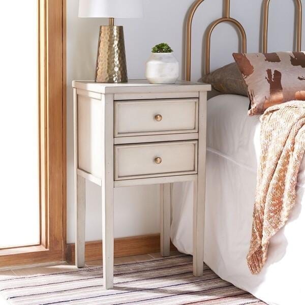 Safavieh Toby End Table- White Birch - 29.7 x 14.2 x 16.9 in. - AMH6625D