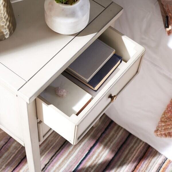 Safavieh Toby End Table- White Birch - 29.7 x 14.2 x 16.9 in. - AMH6625D
