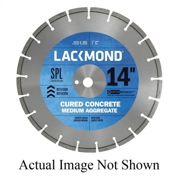 Lackmond Diamond Blade, Laser Weld Segmented, Series SPL, 24 Diameter Blade, 1 ArborShank - CW241871SPL