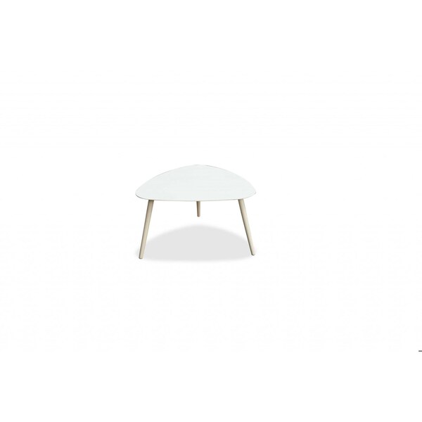 Homeroots Powder Aluminum Side Table27 x 24 x 16 in. - 372273