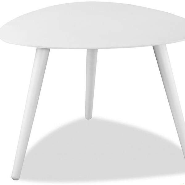 Homeroots Powder Aluminum Side Table27 x 24 x 16 in. - 372273