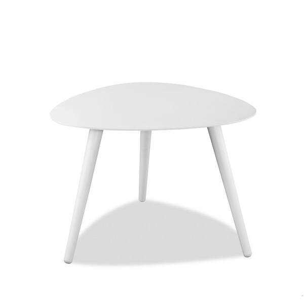 Homeroots Powder Aluminum Side Table27 x 24 x 16 in. - 372273