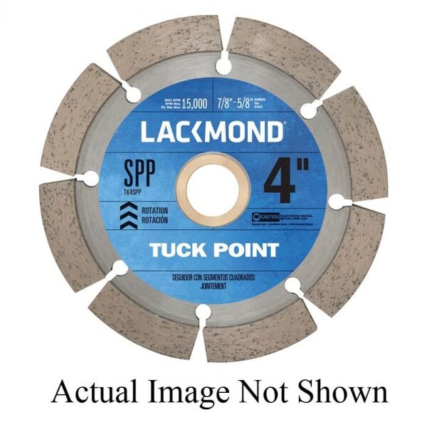 Lackmond Diamond Blade, Tuck Point Segmented, Series SPP, 7 Diameter Blade, 58 to 78 ArborShank - TK7375SPP