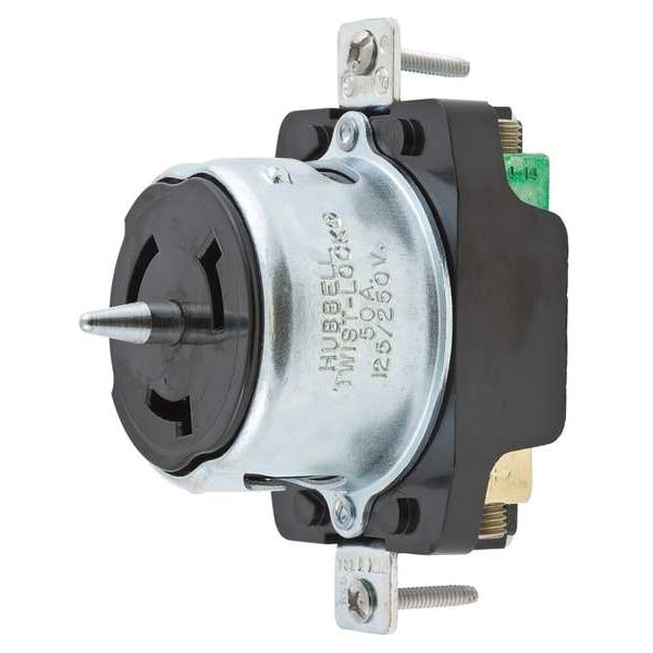 Receptáculo Twist-Lock de 50A de Hubbell, 3P 4W 250VAC BK - CS8369