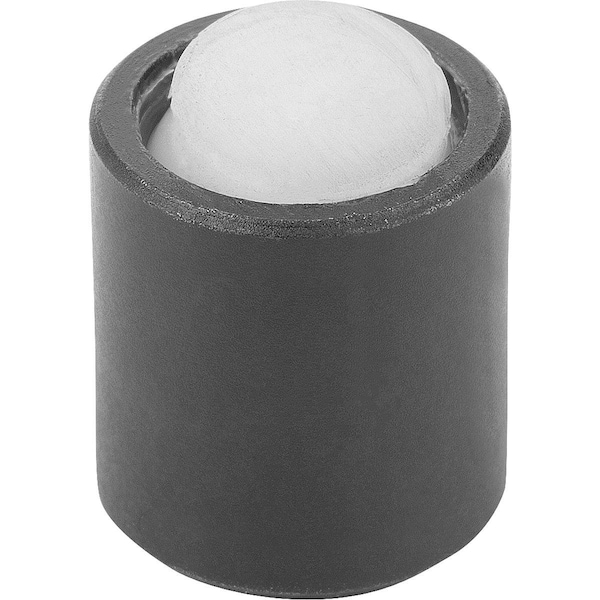 Kipp Self-Aligning Pads With O-Ring M05, D1=13, Dk=10, Form:K, Carbon Steel Tempered And Black Oxidis,  - K0284.705X016