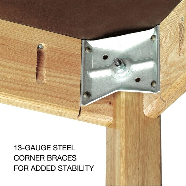 Diversified Spaces Rectangle Table, 54" W, 56" L, 36" H, Phenolic Resin, black - P7204K36N