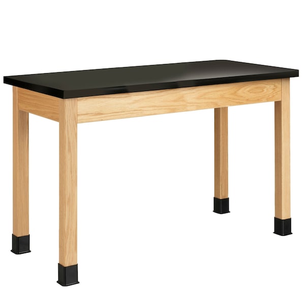 Diversified Spaces Rectangle Table, 54" W, 56" L, 36" H, Phenolic Resin, black - P7204K36N